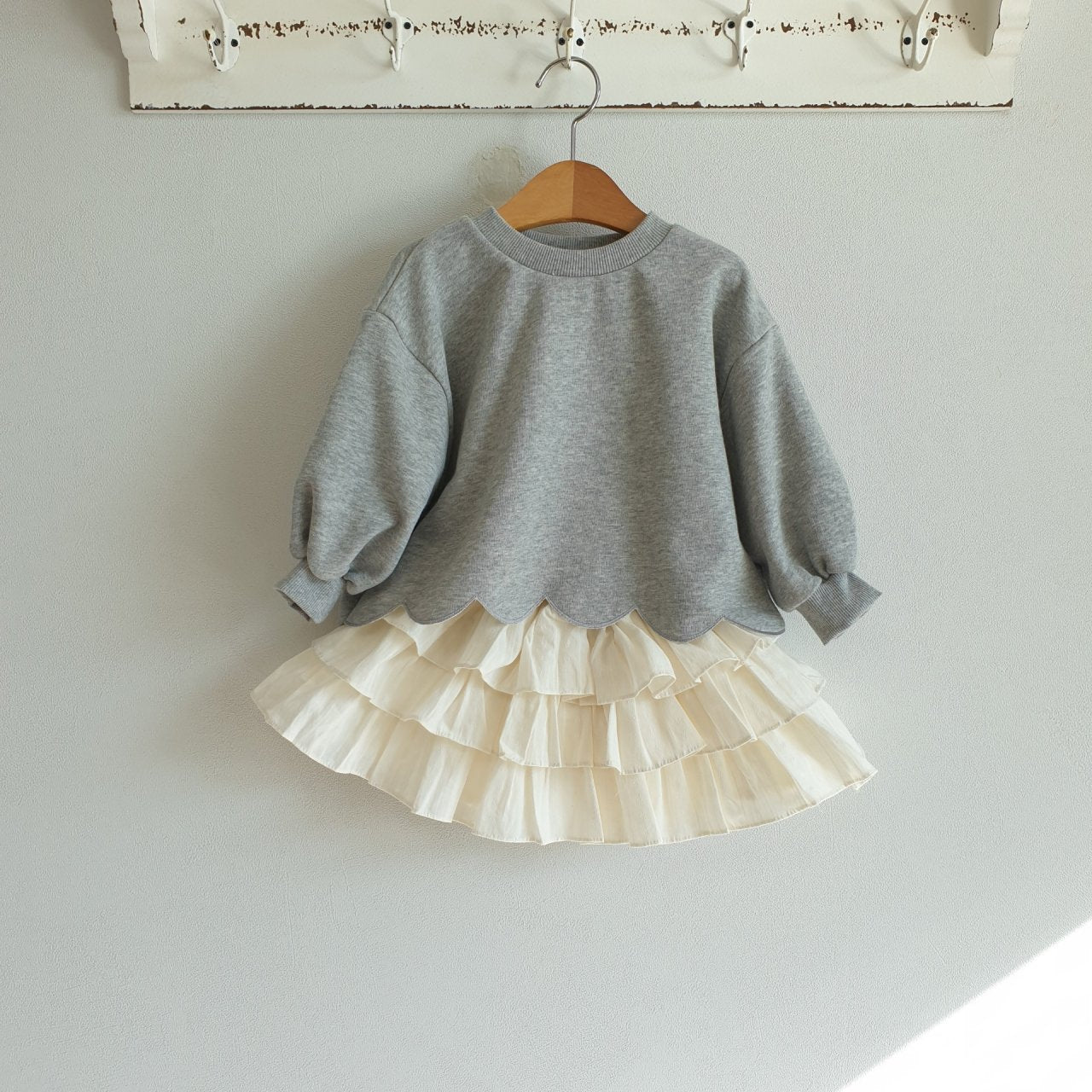 GIRLS LAYERED RUFFLE SKIRT