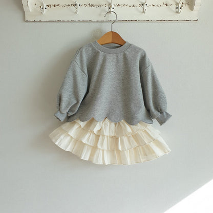 GIRLS LAYERED RUFFLE SKIRT