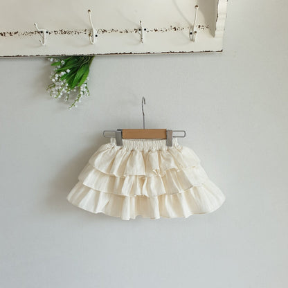 GIRLS LAYERED RUFFLE SKIRT