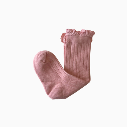 [SWEET SALE] Frill Cuff Baby Socks (Long) - 5 colors
