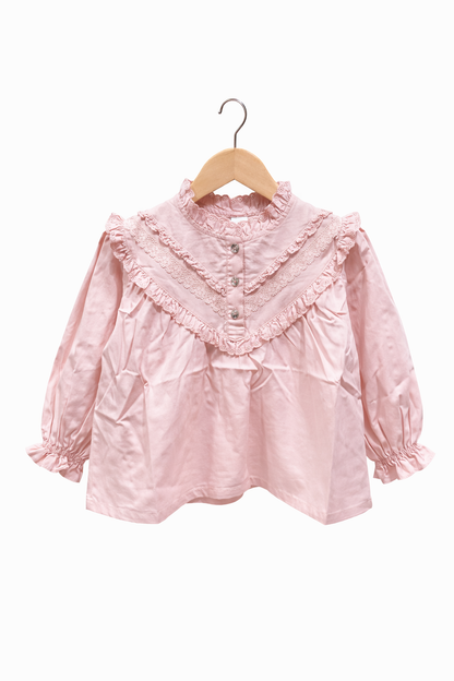 Romantic Baby Lace Collar Blouse (2 color)
