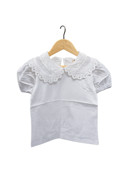 Lace Peter Pan Collar Tshirt (3Colors)