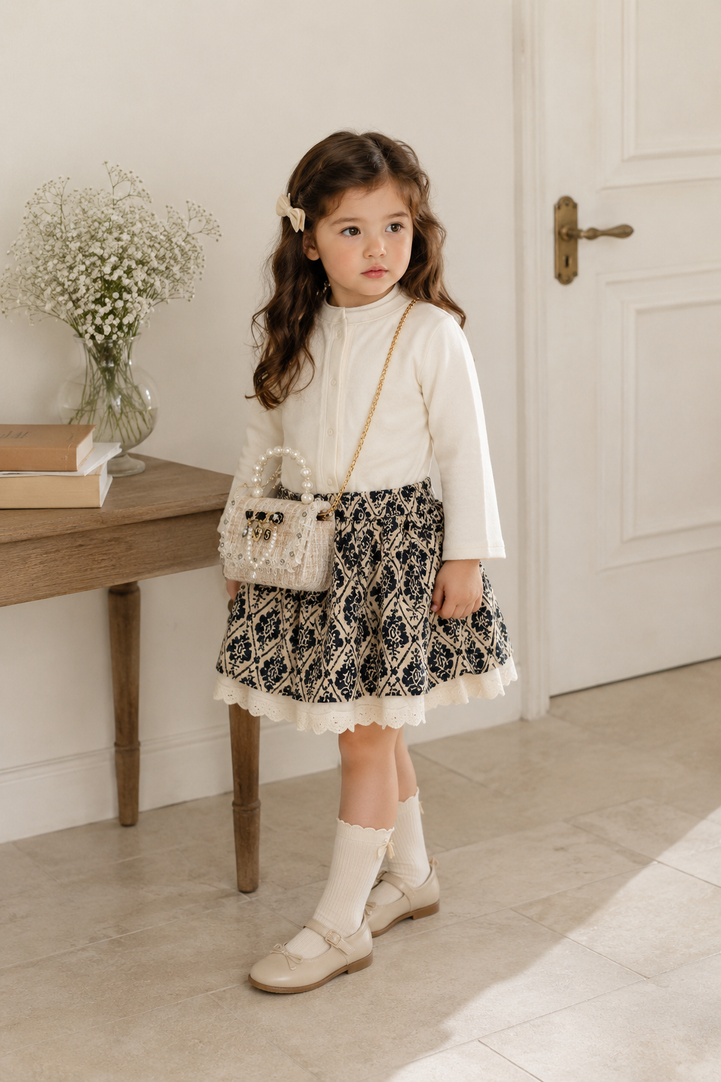 Kids Princess Pearl Handle Bag (5 types)