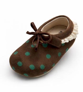 Brown Dot Mary Jane Flats