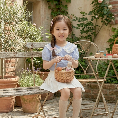 Lace Peter Pan Collar Tshirt (3Colors)