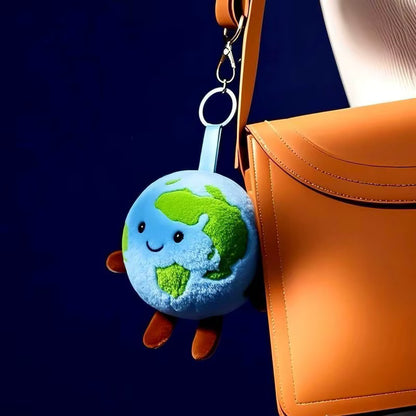 Small Earth Plush Toy KeyChain