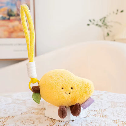 Soft Stuffed Fruits Plush Keychain