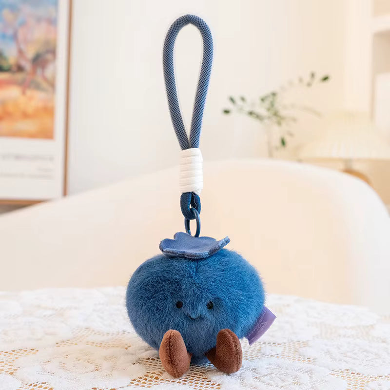 Soft Stuffed Fruits Plush Keychain