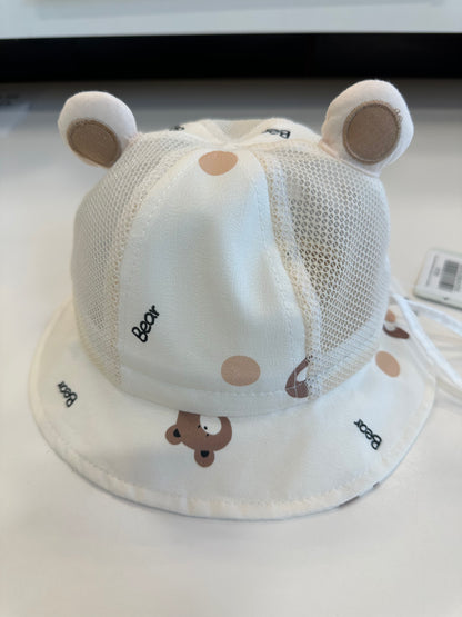 Toddler Sun Protection Bear Bucket Hat