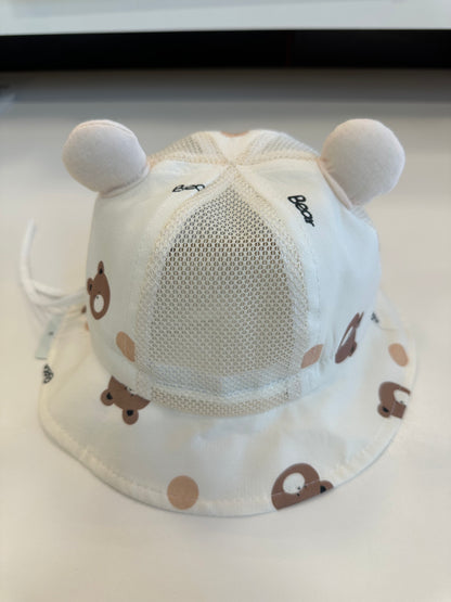 Toddler Sun Protection Bear Bucket Hat