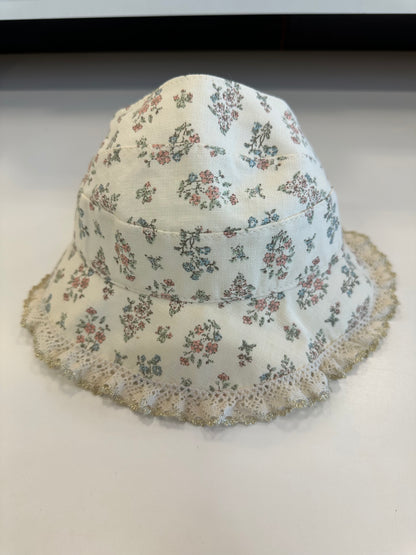 Toddler Adjustable Floral Visor Sun Hat