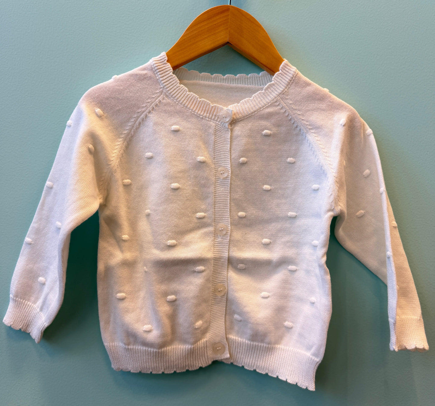 BABY GIRL POMPOM CARDIGAN