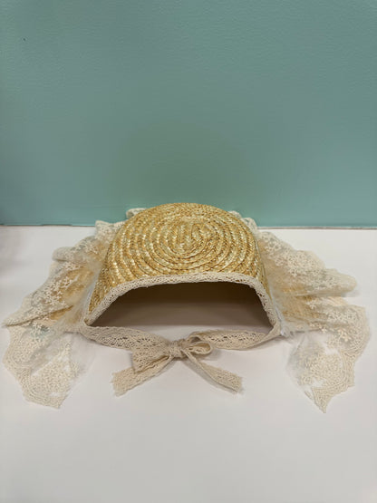 KIDS FORDABLE STRAW LACE VISOR