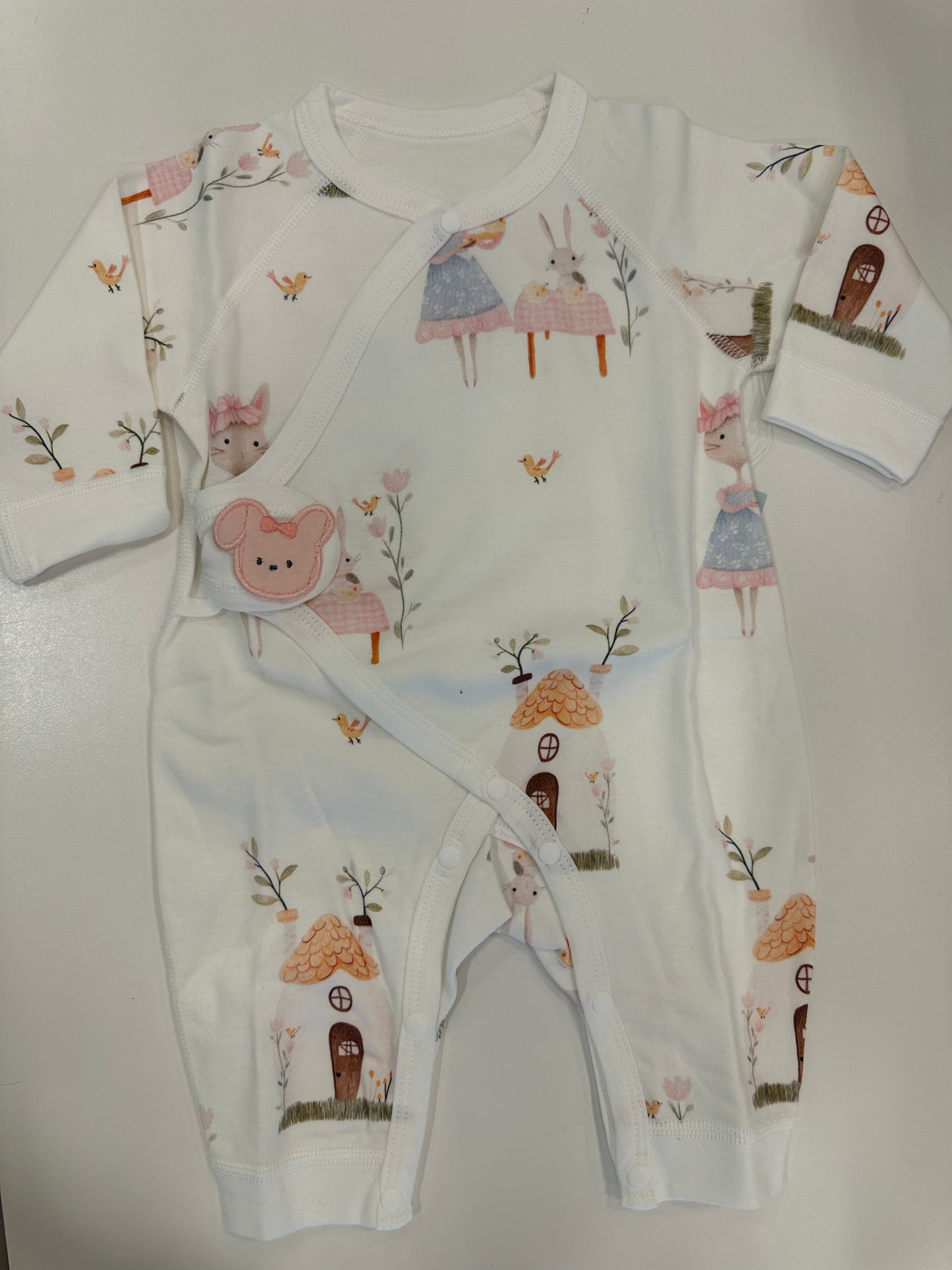Baby Rabbit Illustration Bodysuit