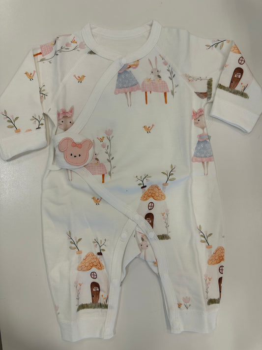 Baby Rabbit Illustration Bodysuit