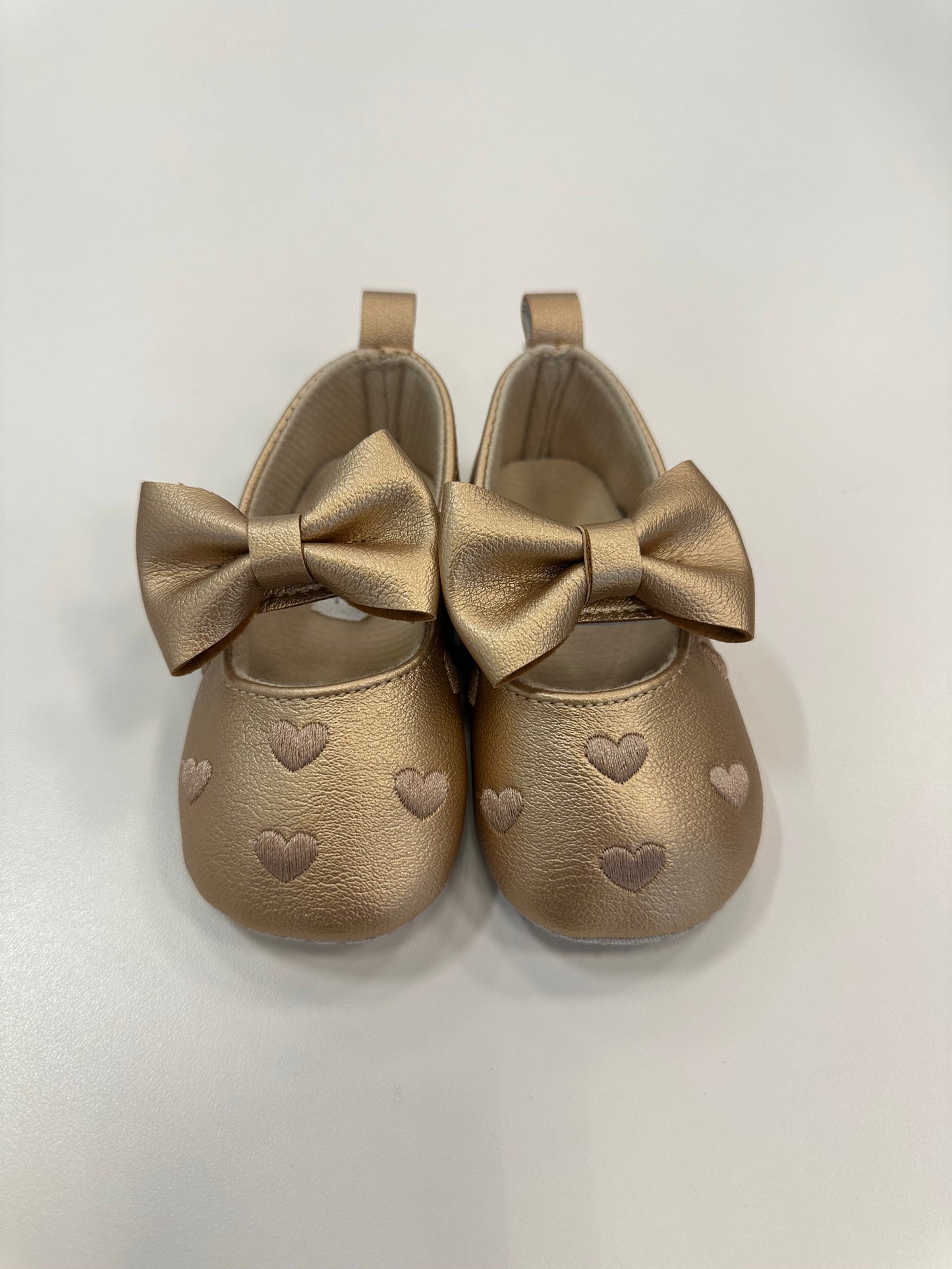 BABY GIRL HEART PATTERNED MARY JANE