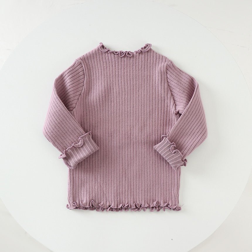 GIRLS KNIT RIBBED LONG SLEEVE