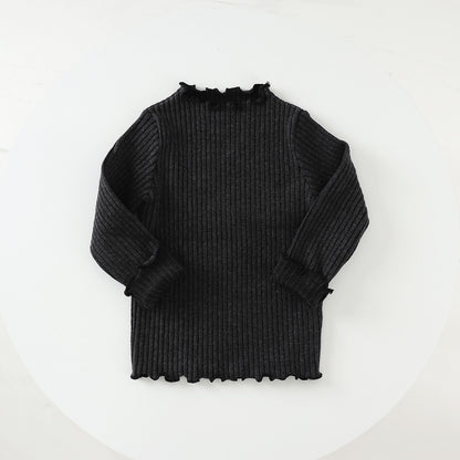 GIRLS KNIT RIBBED LONG SLEEVE