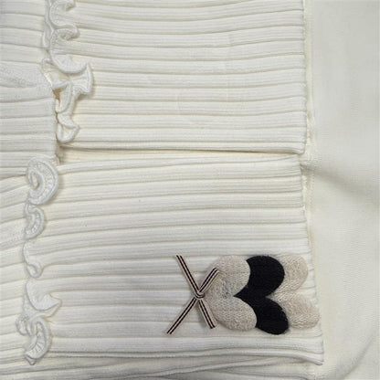 Baby Girl Heart Ribbed Leggings (4Colors)