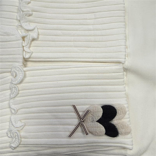 Baby Girl Heart Ribbed Leggings (4Colors)