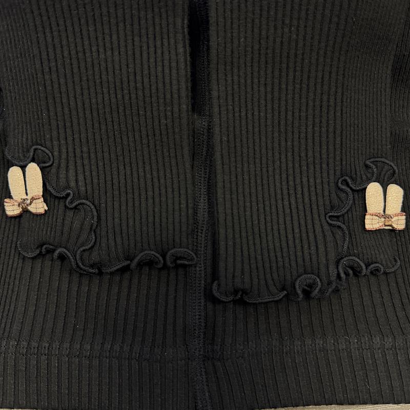 Baby Girl Bunny Ribbed Leggings (4Colors)