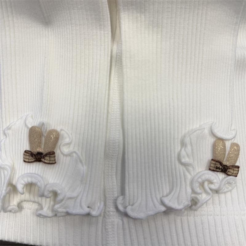 Baby Girl Bunny Ribbed Leggings (4Colors)