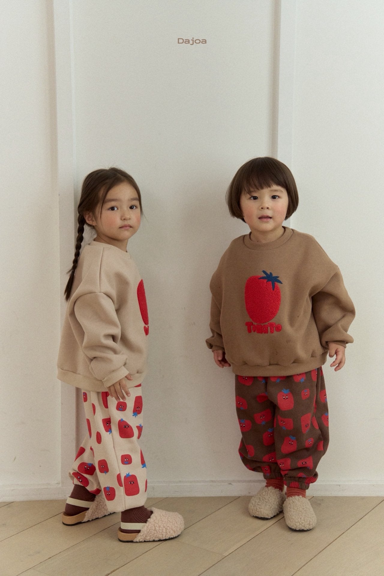 KIDS CARTOON TOMATO 2PIECE SET