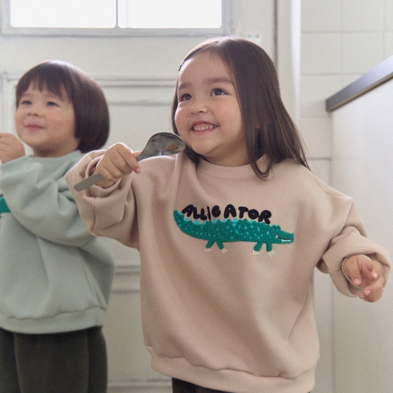 KIDS CARTOON CROCODILE 2PIECE SET