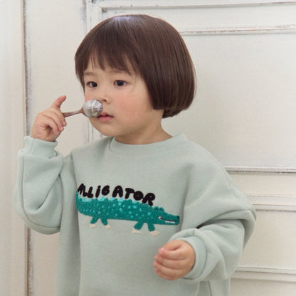 KIDS CARTOON CROCODILE 2PIECE SET