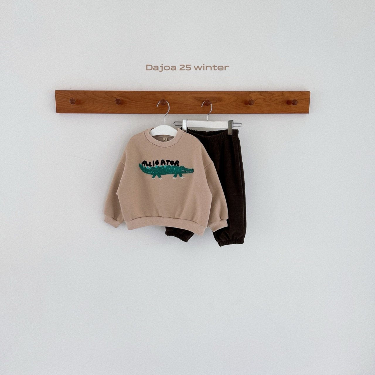 KIDS CARTOON CROCODILE 2PIECE SET