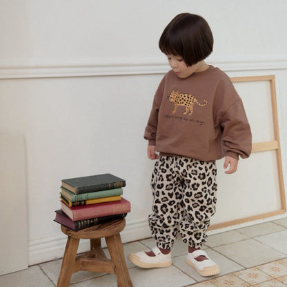 KIDS CARTOON BABY CHEETAH 2PIECE SET
