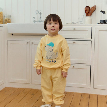 KIDS CARTOON PUPPY 2PIECE SET