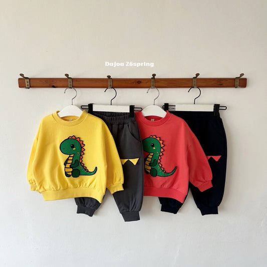 KIDS CARTOON BABY DINOSAUR 2PIECE SET