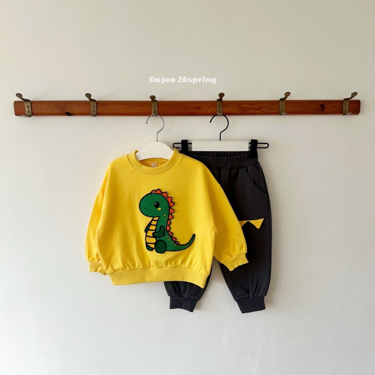 KIDS CARTOON BABY DINOSAUR 2PIECE SET