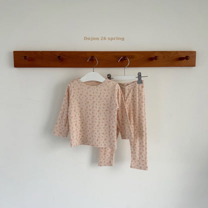 KIDS FLORAL PAJAMA SET (2 COLORS)