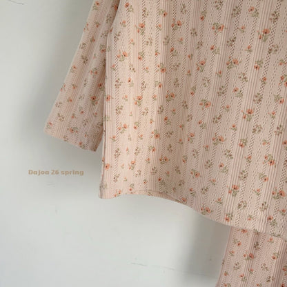 KIDS FLORAL PAJAMA SET (2 COLORS)