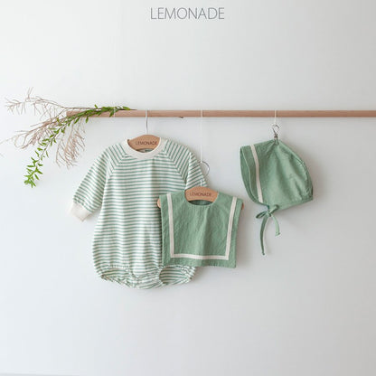 BABY MARINE LONG SLEEVE ROMPER WITH HAT