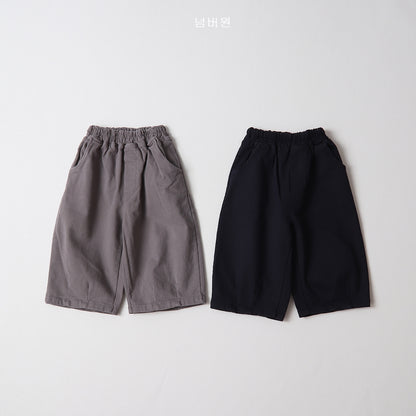 ELASTIC WAIST COTTON PANTS