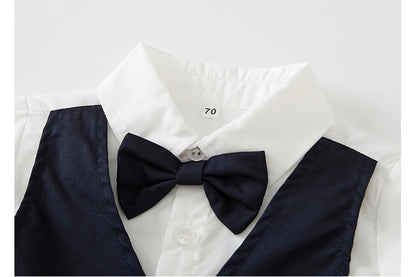 BOYS NAVY TWO PIECE GENTLEMEN SUIT