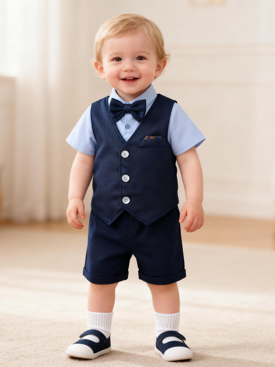 BOYS SUMMER THREE PIECE FORMAL SUIT