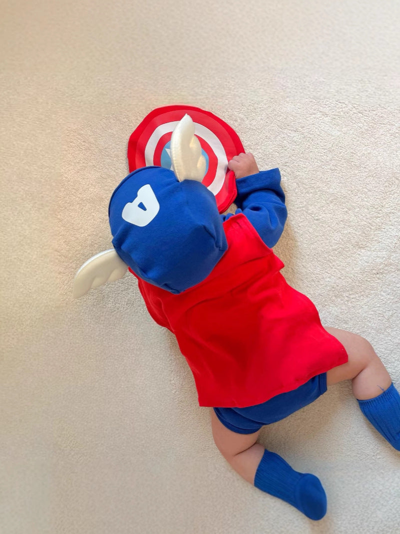 Baby Captain America Costume Set