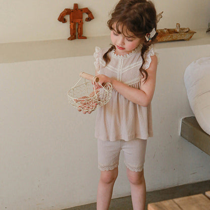 Edge-Trim Cotton Biker Shorts