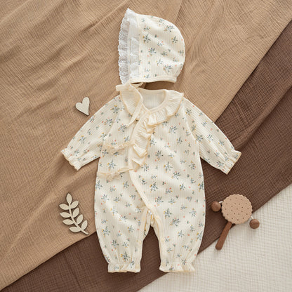 BABY LONG SLEEVE ROMPER SETS WITH HAT