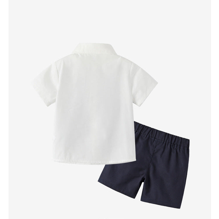 BOYS NAVY TWO PIECE GENTLEMEN SUIT