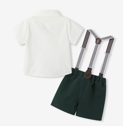 BOYS SUMMER DARK GREEN TWO-PIECE