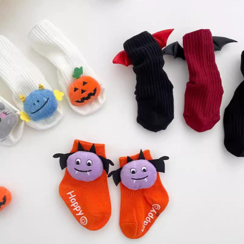 Halloween Cartoon Character Baby Socks