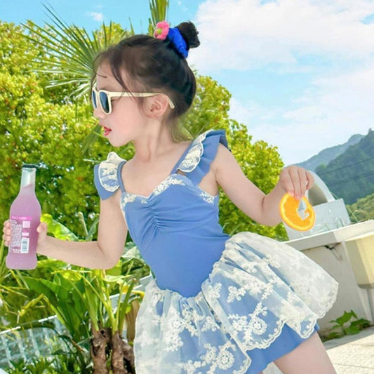 Princess Style One-Piece Swimsuit