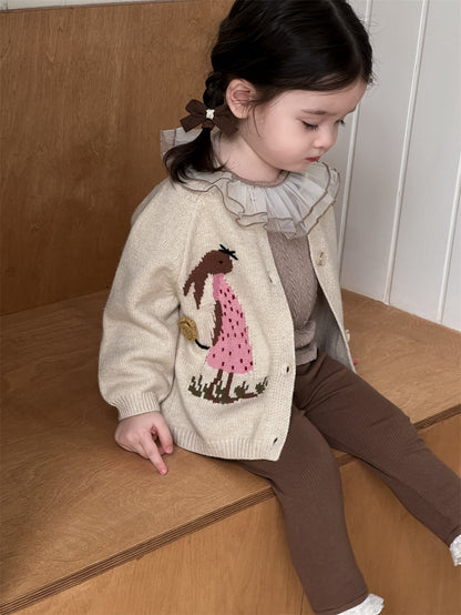 COZY RABBIT KNIT CARDIGAN