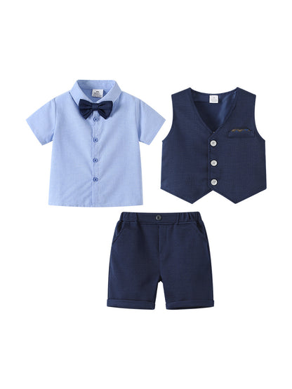 BOYS SUMMER THREE PIECE FORMAL SUIT