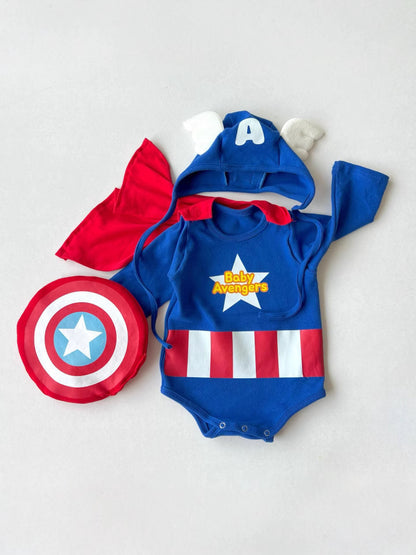 Baby Captain America Costume Set